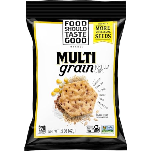 Image of Food Should Taste Good Multigrain Tortilla Chips, 1.5 Oz (Pack of 24)