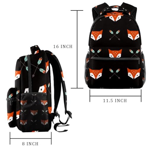 Sac de voyage décontracté renard multicolore pour les sorties week-end
