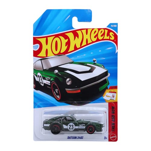 Image of Hot Wheels Datsun 240Z Then and Now 1:64 Scale Die-cast Car Toy Vehicle 71 /250 (Green)