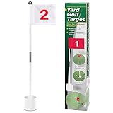 Vxuxlje High Grade Golf Flag 87cm 4 Inch Hole Cup Practice Green Accessory B White One Size