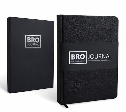 El Bro Journal (VERSIÓN EN INGLÉS): Diario guiado de Gratitud, Mindfulness y Autoayuda para Hombres de 12 Semanas | Únicas Preguntas Reflexivas Diarias, Actividades y Consejos para el Cuidado