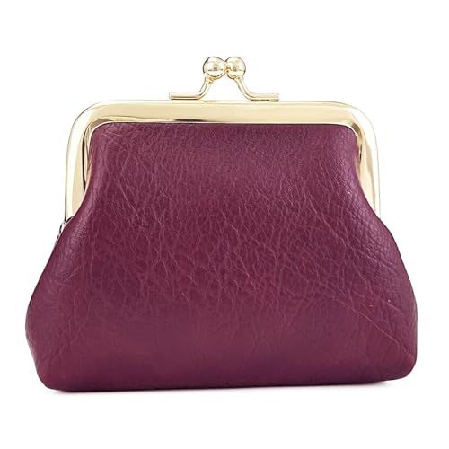 Image of Cute Floral Buckle Coin Purses Vintage Pouch Kiss-lock Change Purse Wallets