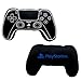 Offiziell Lizenziertes PlayStation-Controller-förm... Kissen | Gefülltes Plüschkissen | Leuchtet im Dunkeln | Perfekt für Schlafzimmer oder Gaming-Dekor, Schwarz