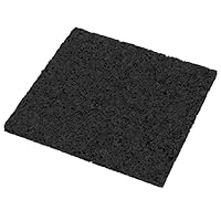 Terrassenpads 90 x 90 x 3mm (100 Stk.) - Terrassen Pads aus Gummi - Unterlegpads aus Gummigranulat für Pool und Balkon - Gummipads für WPC Terrassendielen und Terrassenplatten - Schwarz