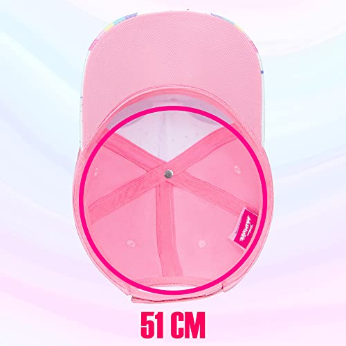 Disney Minnie Mouse Toddler Girls Pink Baseball Cap - Many Styles - Ages 2-4 Years - Adjustable Velcro Closure (Peek-A- Boo Minnie) #TOP4