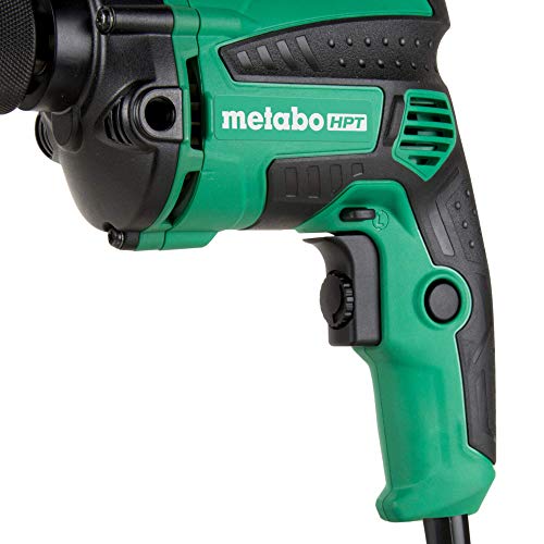 Metabo Hpt Drill, Corded, 7-Amp, 3/8-Inch, Metal Keyless Chuck, Variable Speed W/ Dial, Rubber Over-Molded Handle, Forward / Reverse, 5-Year Warranty (D10Vh2) #TOP2