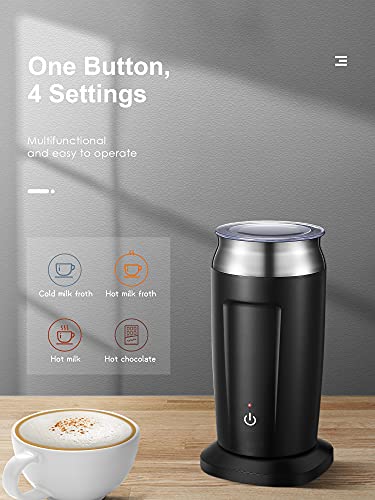 Milchaufschäumer Elektrisch, 4-in-1 Automatisch zum Erhitzen und Aufschäumen für Heiße oder Kalte Milch – Bild 3