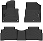 NIKALAIKA Floor Mats Custom for Kia Sportage 2023 All Weather Protection TPE Rubber Floor Liners Accessories Car Mats, Waterproof Non-Slip Durable, Full Sets 1st & 2nd Row, Black (Not Hybrid)