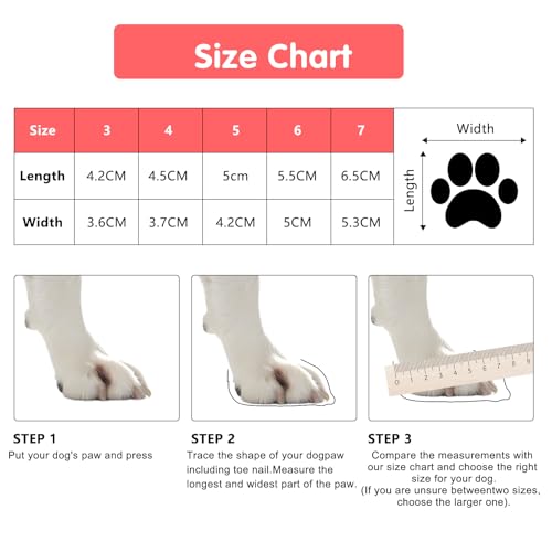 SSIMIDAPT 4 Stück Hundeschuhe Pfotenschutz Winter, Schneestiefel für Hunde, Hundeschuhe mit Rutschfester Sohle und Reflektierendem Klettverschluss, Warm, für Kleine Mittlere Große Hunde