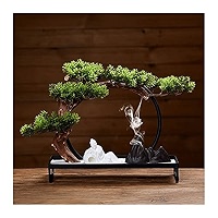 Bonsái Artificial De Pino Japonés - Decoración Feng Shui (20 Cm)
