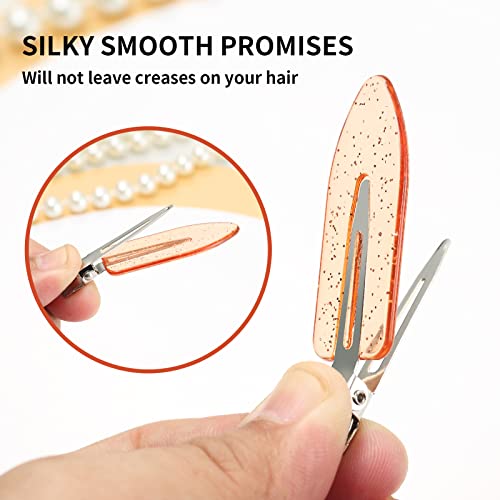 Yierso No Bend Hair Clips No Crease Hair Clips Styling Duck Bill Clips No Dent Alligator Hair Barrettes For Salon Hairstyle Hairdressing Bangs Waves Woman Girl Makeup Application (8 Pcs) #TOP1