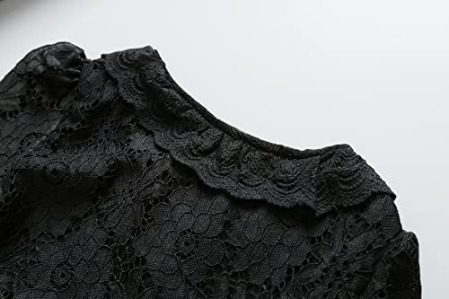 Girl Lace Bolero Shrug Long Sleeve Button Closure Cardigan Jacket Toddler Princess Evening Dress Cover Up4