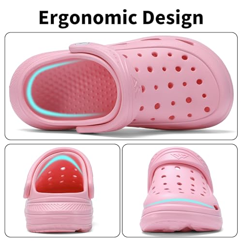 Image of Kids Tie Dye Garden Clogs for Boys Girls | Lightweight Slip-On Water Shoes with Arch Support
