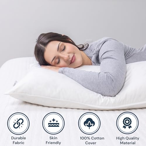 Almohada cuerpo 152.4 cm blanca microfibra miniatura 7