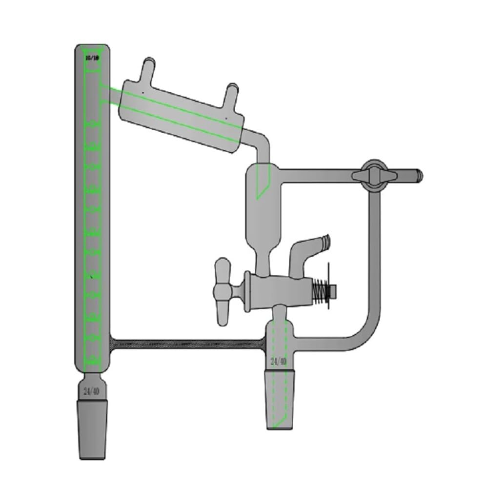 Unidad for termómetro de punto alto, junta de 10/18 de profundidad, 25 mm, vidrio de borosilicato N21(N212419)