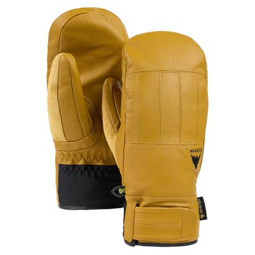 Burton Men's Gondy Gore-TEX Leather Mittens, Rawhide, Medium