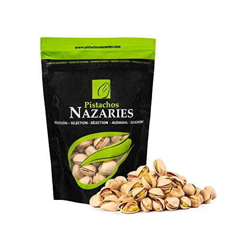 Pistachos cultivados en España, tostados y salados. 8x120 gramos CON SAL