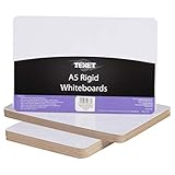 Texet | A5 | Pizarra blanca lisa | Paquete de 10 | Tablero rígido | Somos un proveedor de productos de educación aprobado