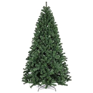 10FT KKTECH Artificial Christmas Tree 10ft 2760 Tips Realistic Bushy Green Xmas Tree with Metal Stand, Easy Assembly Foldable Indoor Outdoor Holiday Decoration (10ft)