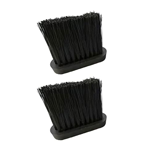 Jheuayk 2Pcs Hearth Brush Head Refill, Oblong Fireplace Brush Replacement Spare, Companion Sets For Fireplace Maintenance #TOP3