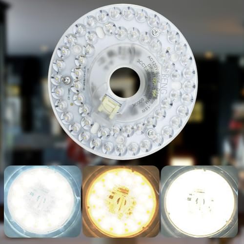 Fiorky Panneau de Remplacement pour Plafonnier 3,9/4,9/6,2 Pouces - 3 Couleurs de Lumière 3000/4000/5000K à Montage – vue 5