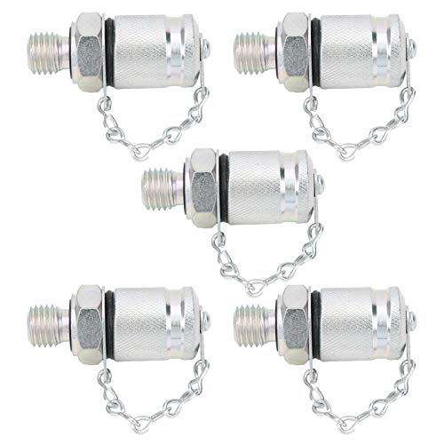Image of 5Pcs Hydraulic Pressure Test Coupling Kit Hydraulic Test Adapter For PT /PPT Series Coupler M12x1.5 Hydraulic Pressure Testing Equipment For Hydraulic Systems