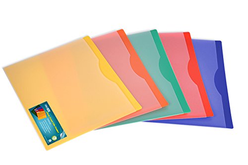 Nova Filer Waterproof Poly-File Folders With Top Tab, Letter Size, Assorted Colors, 10Pcs Pack #TOP6