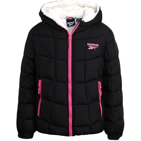 Reebok Girls' Heavyweight Quilted Puffer Parka Cover