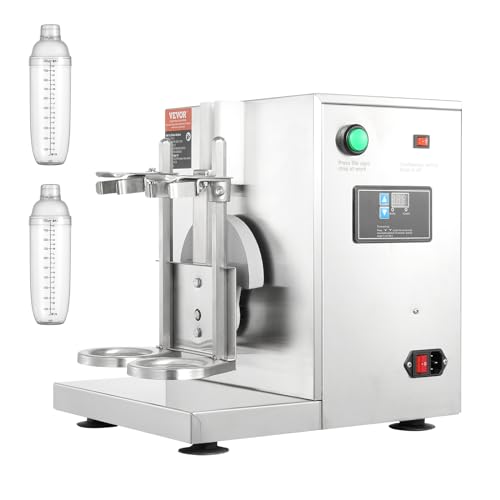 VEVOR Milk Tea Shaking Machine, Electric Double Frame Milk Tea Shaker, 0-180s Adjustable Milk Shake...
