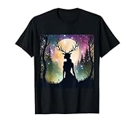 Witness dark fantasy romance with this stunning silhouette fairies graphic novelty. Perfect for fans of woodland shaman, forest fae, Fairy queens and fairy kings and female gamers who love RPGs, dryads, wildfolk, and forest folklore and myth. Ideal f...