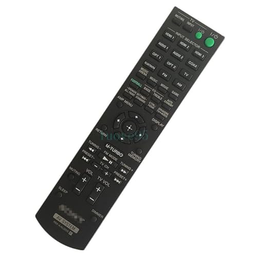 Replacement Remote Control Replace for TV/Audio/Projector for Sony for RM-AAU205 for HT-M22 STR-KM22 HT-M55 STR-K55SW STR-KM55
