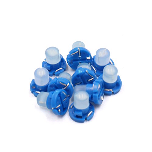 uxcell 10Pcs T4.2 Luz LED Azul para Tablero de Auto miniatura 1