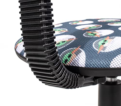 Image of Lucas Star Wars The Mandalorian Grogu aka The Child Adjustable Swivel Mesh Rolling Desk Chair, for Kids, Teens and Adults