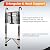 Telescoping Ladder, 12.5 FT Extension Ladder w/Hooks, Heavy Duty 330lbs Max Capacity, Collapsible Telescopic Ladder for Rv, Roof, Outdoor