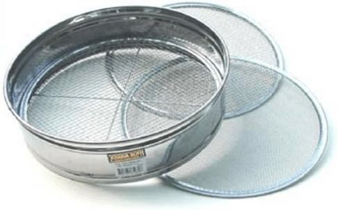 4pc Soil Sieve Set (not for food), Stainless Steel 12" diameter Garden, Lawn, Supply, Maintenance