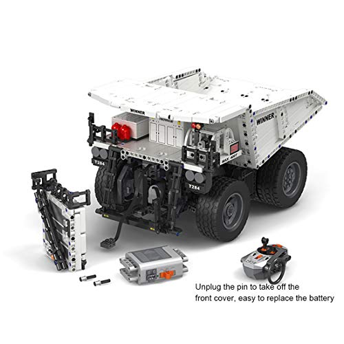 BGOOD Technik Kipper Bausteine Bausatz, 1383 Klemmbausteine Technik Auto Muldenkipper Ferngesteuert Dumper mit 4 Motor… – Bild 5