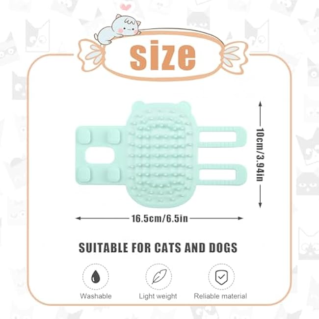 2pcs 2-in-1 Silicone Cat Grooming Brush - Self Cleaning, Massage and Shedding for Pets, Adjustable Face Scratchers for Climbing Frames, Table Legs-fMnOKwjP