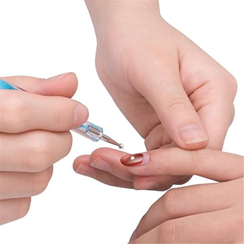 10 stücke Dotting Pen Strass Nail Art Dotting Tools，Dotting Pen Nail Art Dotting Tools ，Dotting Tools Set，Nail Design Marbleizing Werkzeug Pen，Stift Dotting Tools Set für Steinmalereiür Punkte und zum