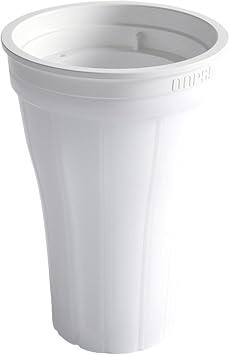 Slushy Maker Cup Double Layer Squeeze Slushie Maker Cup Spillway Hole Make Cold Drink Portable Quick Squeeze Homemade Milk Shake Ice Cream Maker White