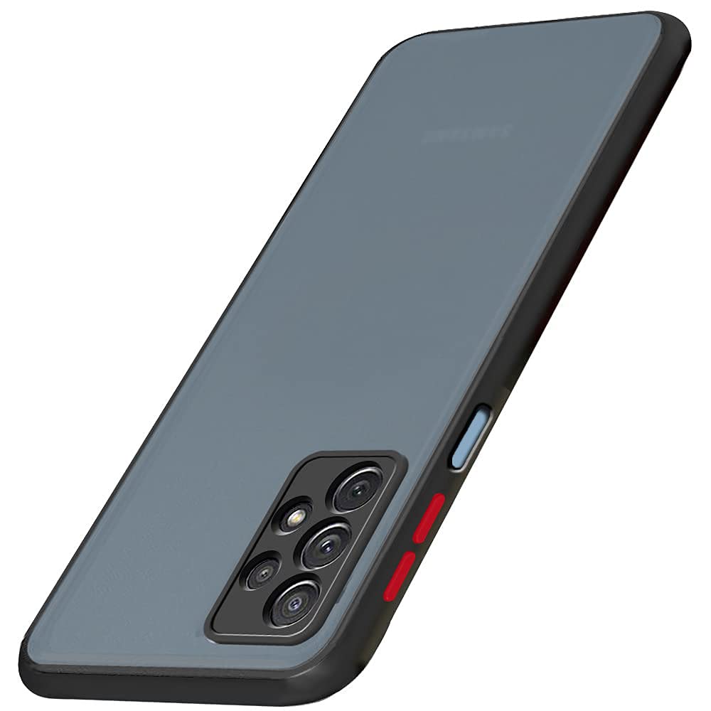 TheGiftKart Translucent Hybrid Back Case Cover for Samsung Galaxy M32 5G | Smoked Matte Back | 360 Degree Protection | Protective Hard Back Case Cover for Samsung M32 5G (PC & TPU, Black Bumper) (B09DSRJW8X) Amazon Price History, Amazon Price Tracker