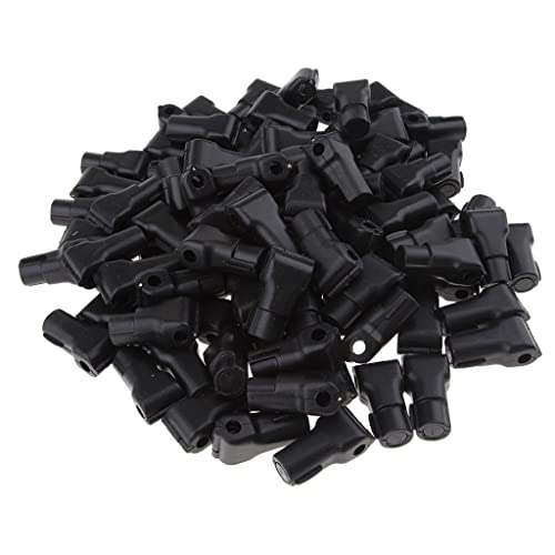Antirrobo para panel ranurado de 5 mm: pack de 100 ganchos exhibidores plásticos para tienda