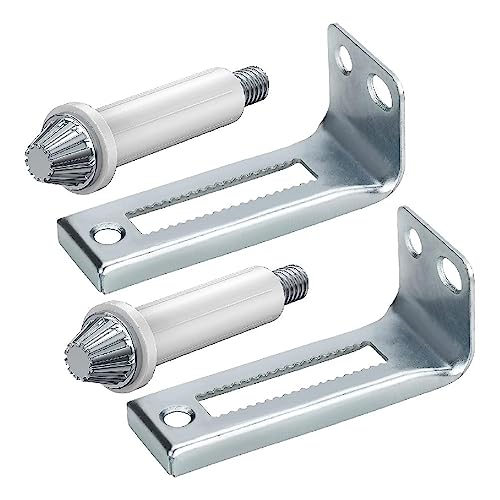 Kit de Herrajes para Puertas Abatibles Mejorado: Pivotes Inferiores, Placa de Soporte Metálica y Tornillos en Forma de Paraguas para Puertas de Clóset miniatura 1
