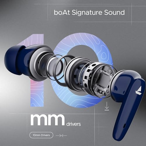 Image of boAt Airdopes 161 Pro in Ear Earbuds(Celestial Blue)