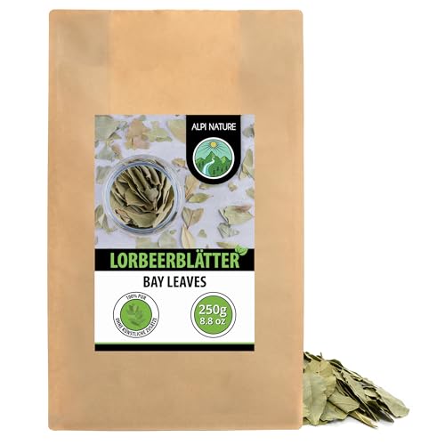Alpi Nature Lorbeerblätter getrocknet 250g, Lorbeerblätter ganz, Lorbeerblatt ganz zum Kochen