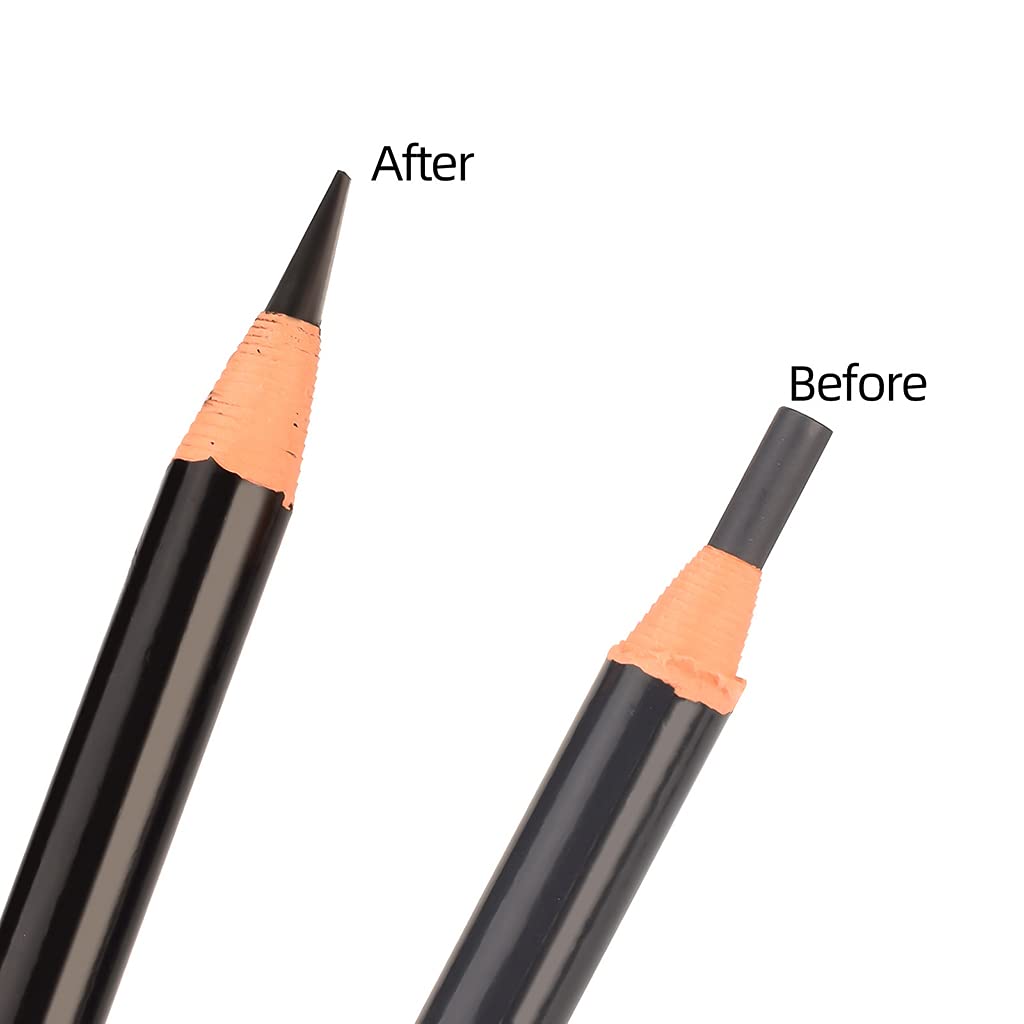 Temperamatite a becco d'anatra per matita per sopracciglia Microblading matita cosmetica per trucco permanente bellezza