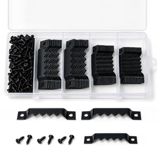 60 Pack 3 Sizes Sawtooth Hangers, Heavy Duty 50 Lbs for Wall Decor