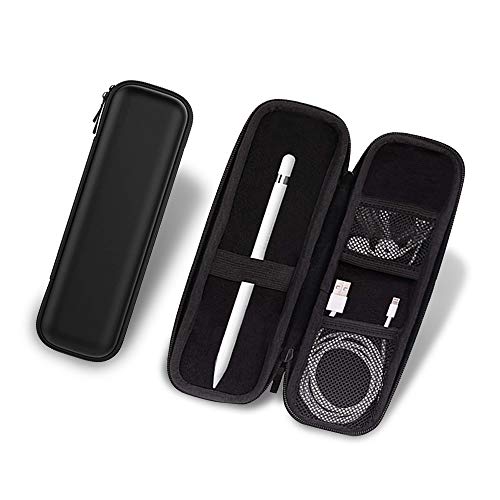 LZYMSZ Capa de espuma preta 2 peças, EVA bolsa de lápis, estojo para Apple Pencil, capa de EVA para lápis de iPad/Pro, caneta executiva, lápis tátil, acessórios para caneta esferográfica