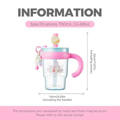 Image of MINISO Disney Winnie The Pooh Water Bottle, 24oz Leakproof Cup with Handle