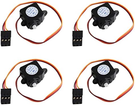 RCmall 4Pcs DM-S0020 2.1g Ultra-Micro Servo Coreless Motor 2g Digital Servo with JR Connector 3.7V-5V for RC Hobby