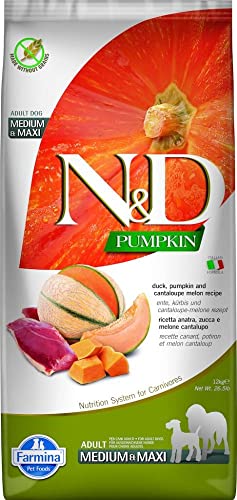 N&D PUMPKIN DOG DUCK E MELONE CANTALUPO ADULT Medium & Maxi 12kg